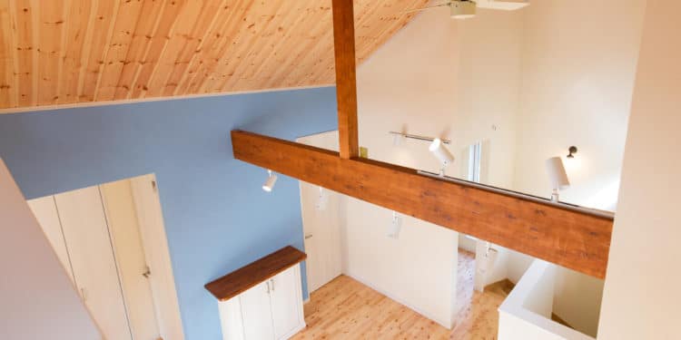 2階リビング勾配天井。建売住宅の家