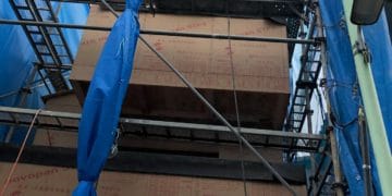 都内3階建て、建築面積27㎡、12月に着工した現場に行ってきました。