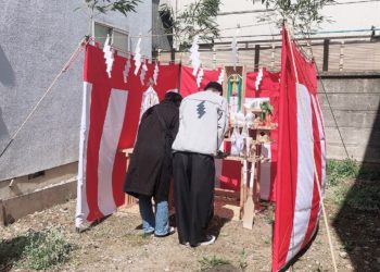 地鎮祭に出席しました。
