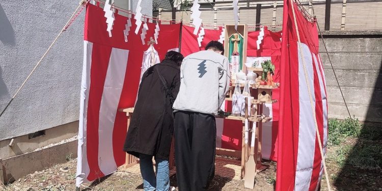 地鎮祭に出席しました。