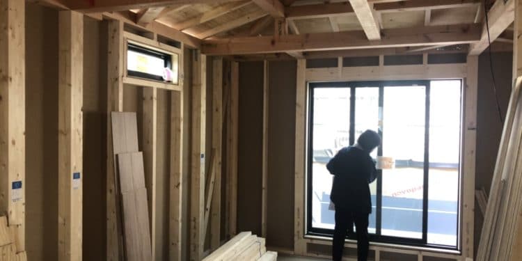 建築中の物件の確認に行って来ました。