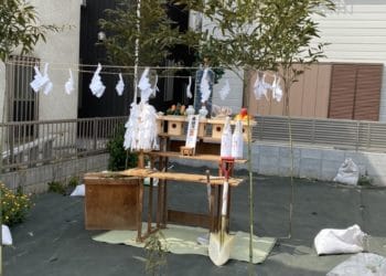 地鎮祭に出席しました。