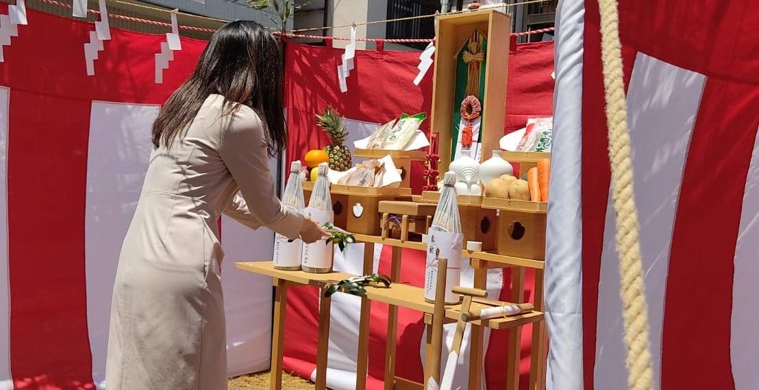 地鎮祭に出席しました。