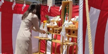 地鎮祭に出席しました。