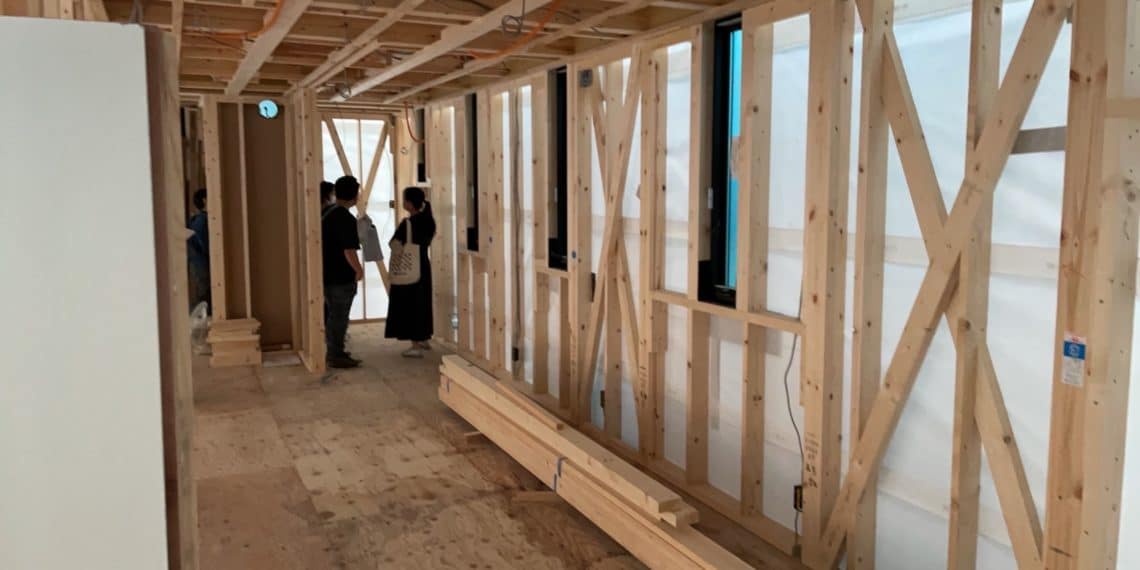 上棟立ち合いに行って来ました。