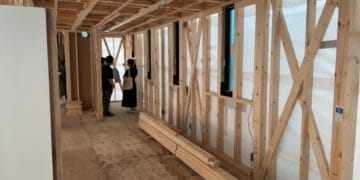 上棟立ち合いに行って来ました。