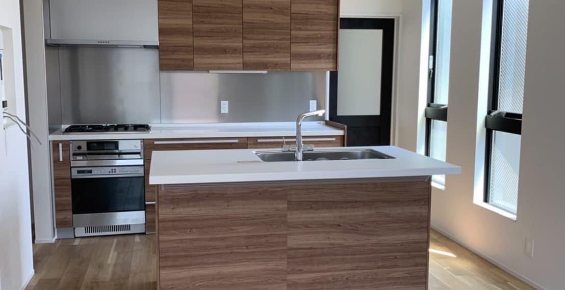 都内三階建て建築面積約５３㎡、延べ面積１２９㎡、注文住宅の完成立ち合いに行きました。